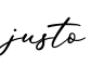 单词justo书写