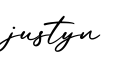 单词justyn书写