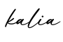 单词kalia书写