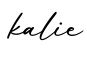 单词kalie书写