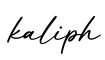 单词kaliph书写