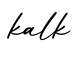 单词kalk书写