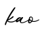 单词kao书写