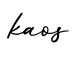 单词kaos书写