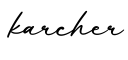 单词karcher书写