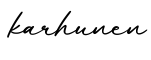 单词karhunen书写