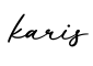 单词karis书写