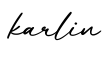 单词karlin书写