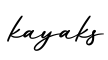 单词kayaks书写