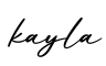 单词kayla书写