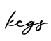 单词kegs书写
