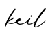 单词keil书写