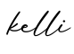 单词kelli书写