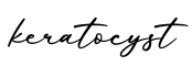 单词keratocyst书写