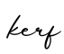 单词kerf书写