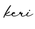 单词keri书写