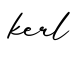单词kerl书写