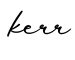 单词kerr书写