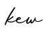 单词kew书写