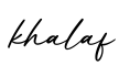 单词khalaf书写