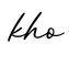 单词kho书写