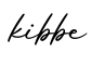 单词kibbe书写
