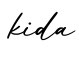 单词kida书写