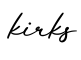 单词kirks书写