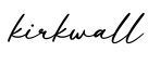 单词kirkwall书写