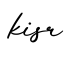 单词kisr书写