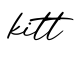 单词kitt书写