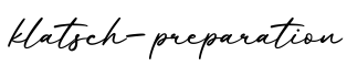 单词klatsch-preparation书写