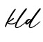 单词kld书写