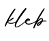 单词kleb书写