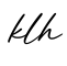 单词klh书写