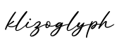 单词klizoglyph书写