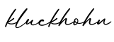 单词kluckhohn书写