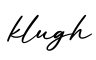 单词klugh书写