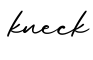 单词kneck书写