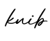 单词knib书写