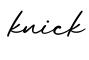 单词knick书写