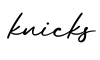 单词knicks书写