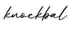 单词knockbal书写