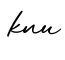 单词knu书写
