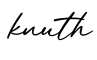 单词knuth书写