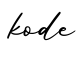单词kode书写