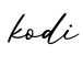单词kodi书写