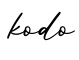 单词kodo书写