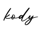 单词kody书写