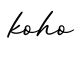 单词koho书写